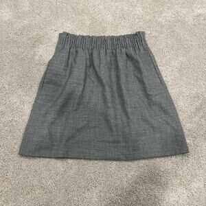 J Crew Women's Wool Mini Skirt Grey Pencil Size‎ 2